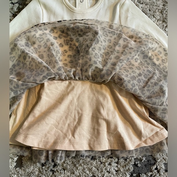 NWT Little Me Cheetah Print Dress with Headband - Picture 4 of 5